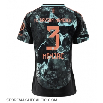 Bayern Munich Kim Min-jae #3 Maglia Gara Trasferta Repliche 2024-25 Donna Maniche Corte